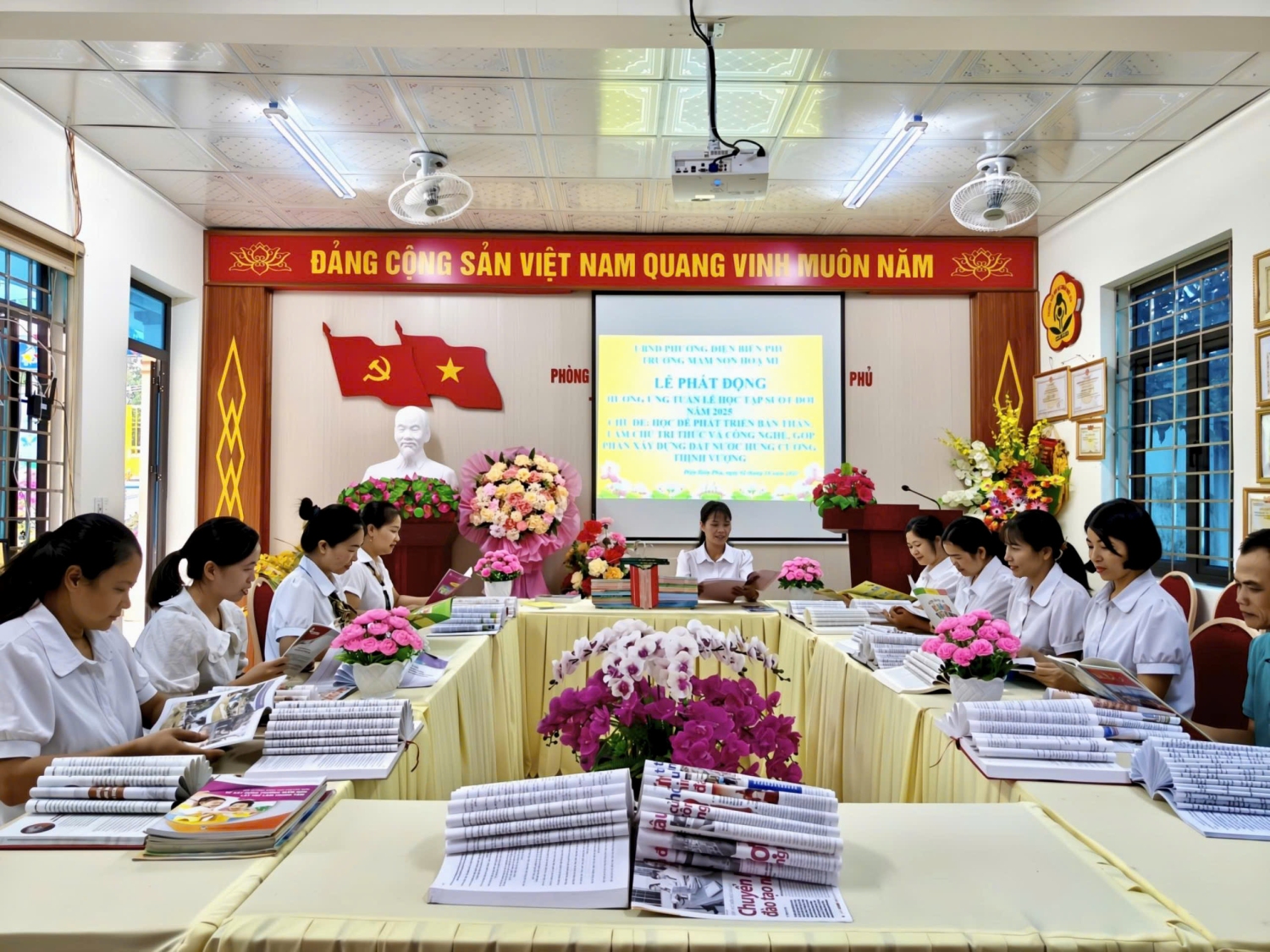 TRƯỜNG MẦM NON HỌA MI PHÁT ĐỘNG  “TUẦN LỄ  HƯỞNG ỨNG HỌC TẬP SUỐT ĐỜI NĂM 2025”