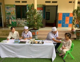 TRƯỜNG MẦM NON HỌA MI PHỐI HỢP VỚI ĐIỂM TRẠM Y TẾ HIM LAM...