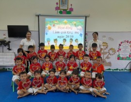 MỘT SỐ HOẠT ĐỘNG CHÀO MỪNG NGÀY PHỤ NỮ  VIỆT NAM 20/10/2025 CỦA CÁC BÉ TRƯỜNG MẦM NON HỌA MI