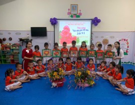 Trường mầm non Hoạ Mi tổ chức các hoạt động chào mừng kỷ niệm 43 năm Ngày Nhà giáo Việt Nam (20/11/1982 – 20/11/2025)